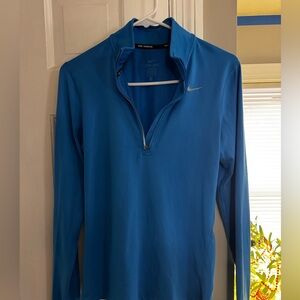 Nike Blue Running Jacket with Dri-FIT